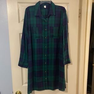 Old Navy Swing Shirt Dress L